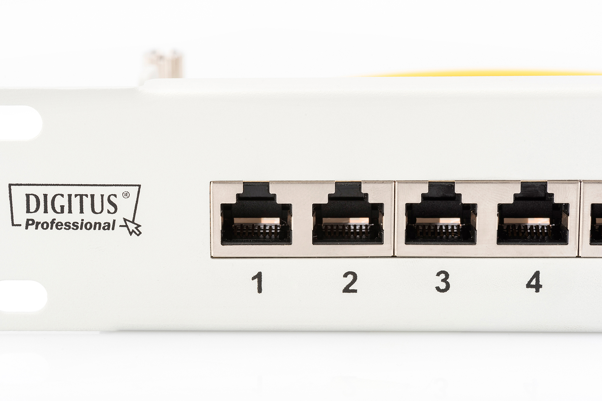 DIGITUS Patch Panel 48,3cm 19Zoll 24Port Cat6 geschirmt grau RAL7035 Kabelinstallation mit LSA Leisten farbcodiert EIA/TIA 568