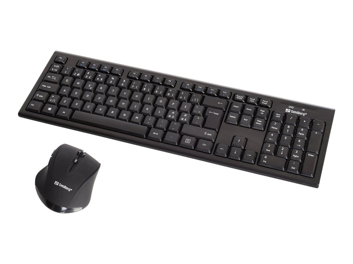SANDBERG DesktopSet Tastatur‑Maus‑Set kabellos