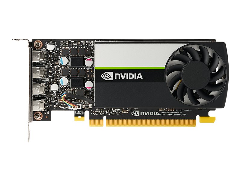 PNY NVIDIA T1000 8GB LowProfile OEM version 4xMini DP 1.4 PNY NVIDIA T1000 8GB LowProfile OEM version 4xMini DP 1.4