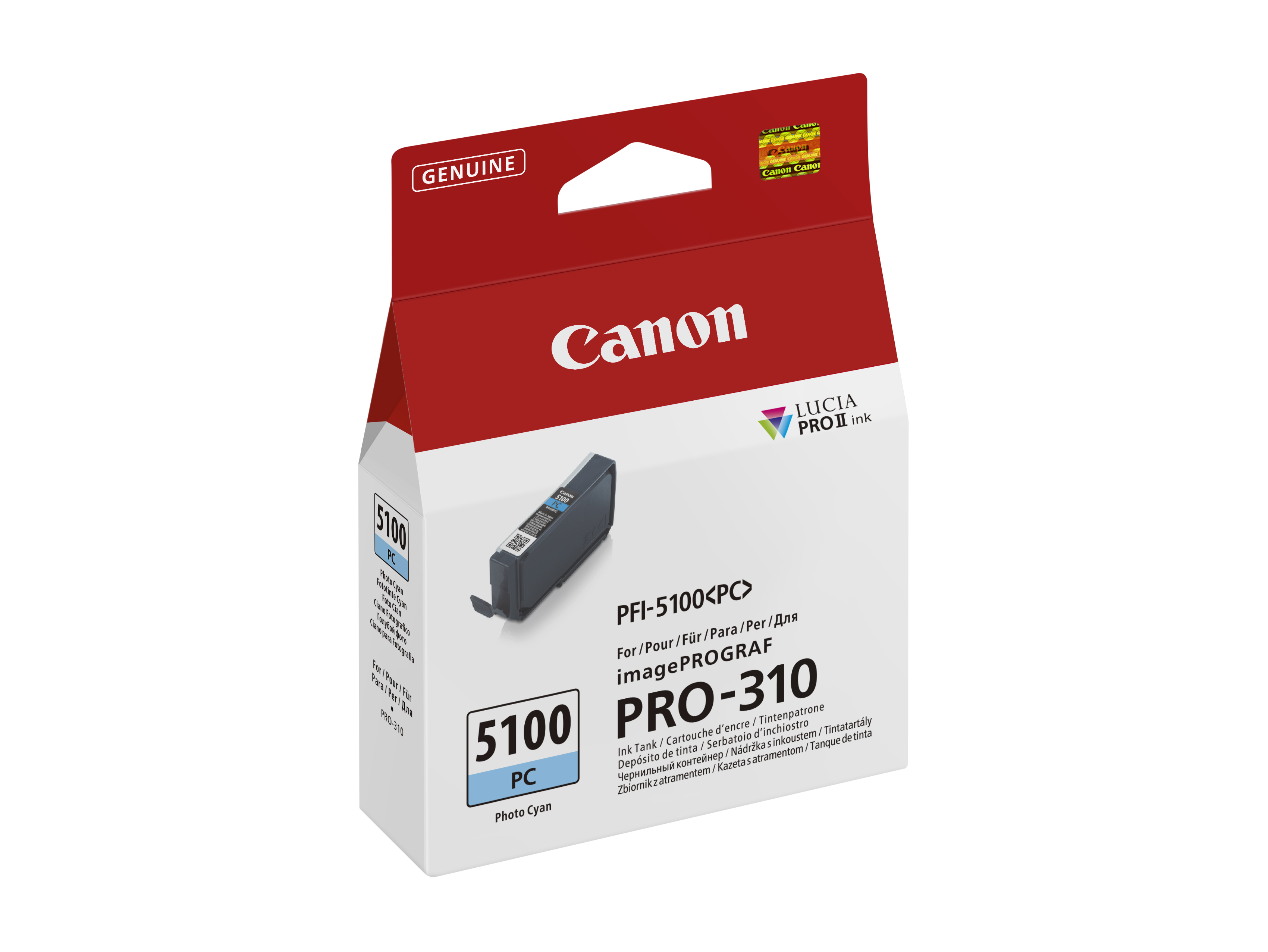 Canon PFI5100 PC Foto cyan Druckerpatrone