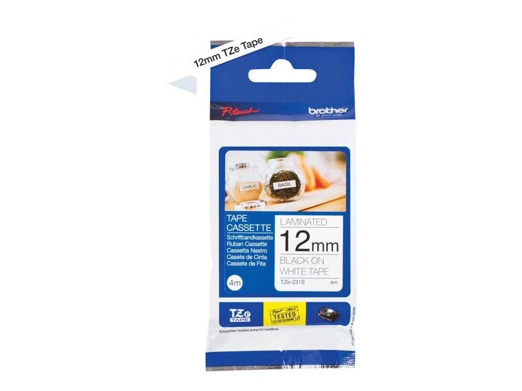 TZE231S2 BROTHER PT Schriftband 12mm TZE231S2 BROTHER PT Schriftband 12mm