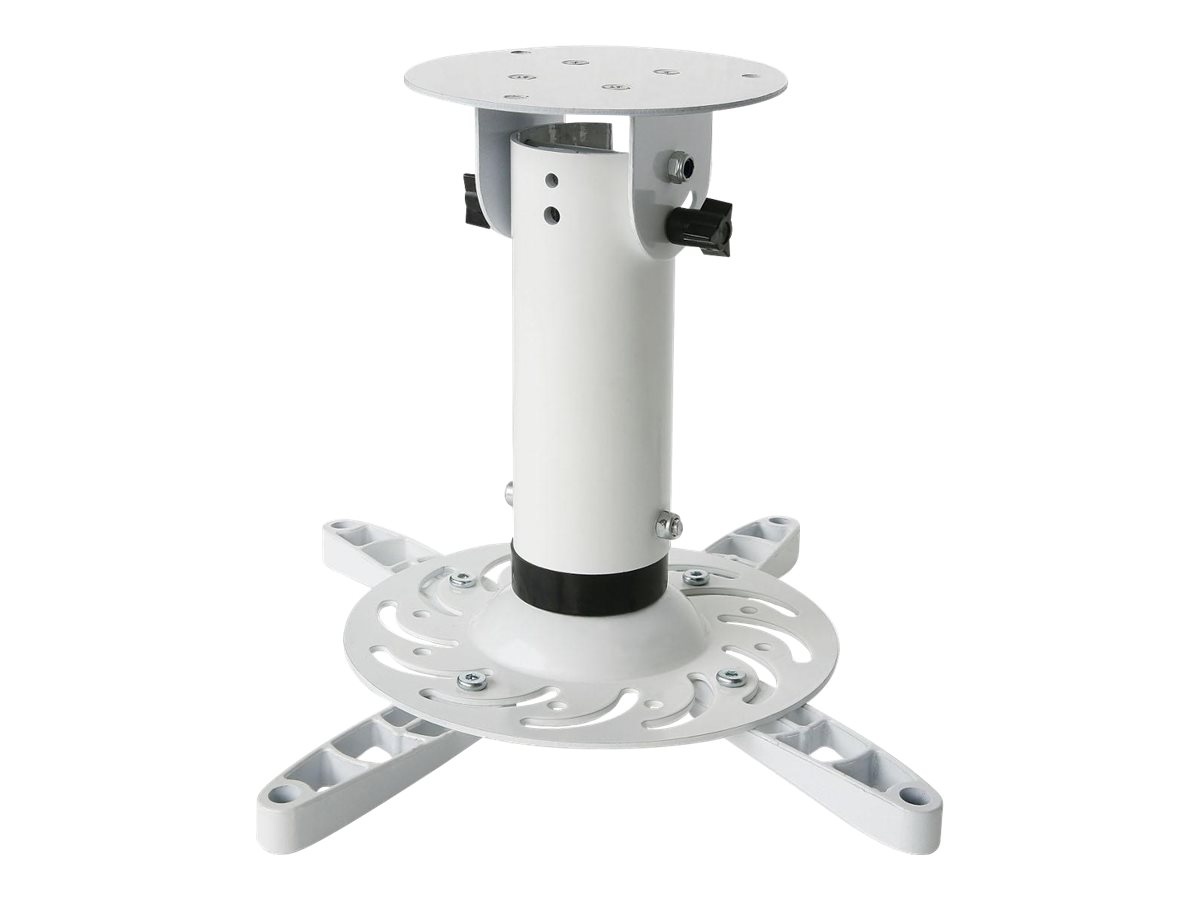 TECHLY Universal Deckenhalterung fuer Beamer und Projektoren bis 15Kg Vollbeweglich durch vier Halterungsarme Deckenabstand 20cm