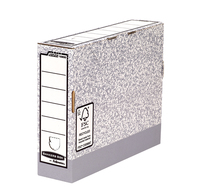 Bankers Box Archivboxen grauweiss 8,5 x 26,5 x 32,7 cm, 10 St