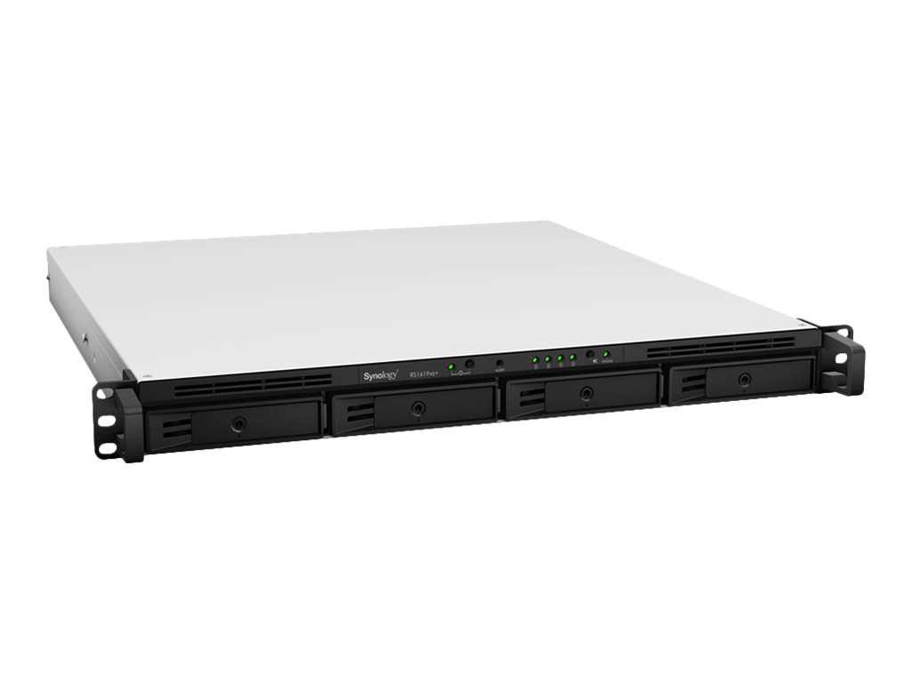 SYNOLOGY RS1619xs+ 4-Bay NAS-Rackmount Xeon quad-core 2.2GHz 8GB ECC RAM up to 64GB RJ-45 4x1GbE up to 10GbE 2x USB3 SYNOLOGY RS1619xs+ 4-Bay NAS-Rackmount Xeon quad-core 2.2GHz 8GB ECC RAM up to 64GB RJ-45 4x1GbE up to 10GbE 2x USB3