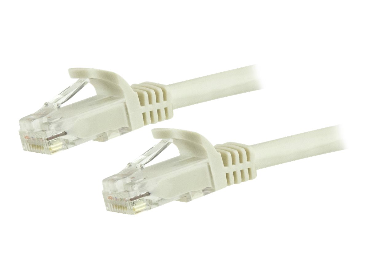 STARTECHCOM 5m Cat6 UTP RJ45 Gigabit Patchkabel Snagless Cat 6 Netzwerkkabel mit Schutzmanschette Cat6 PatchKabel Weiss