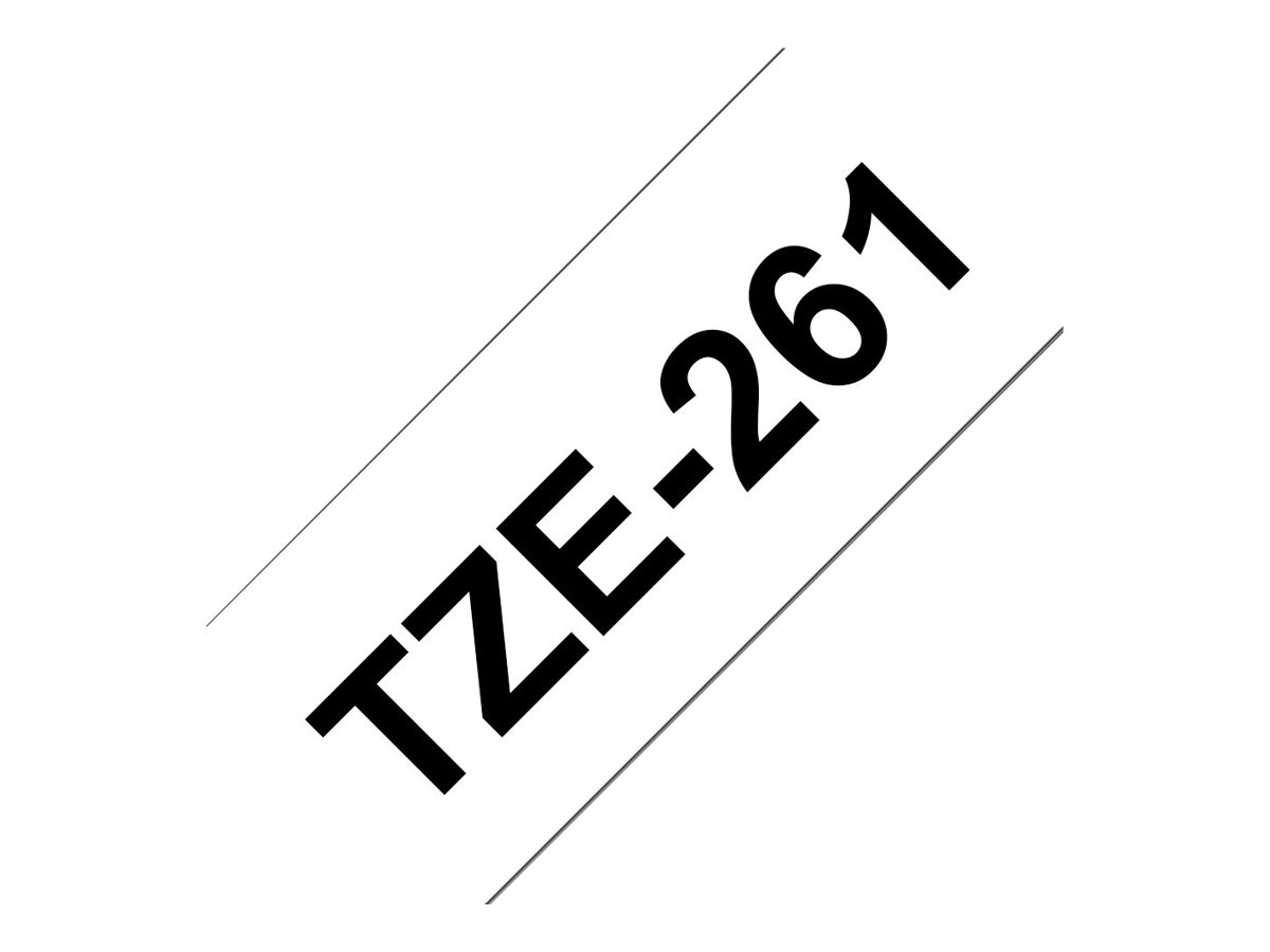 TZE261 BROTHER PT Schriftband 36mm weiss