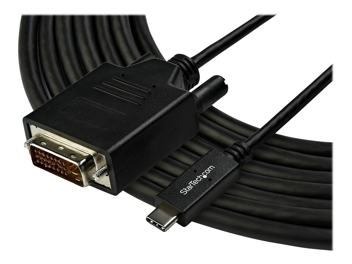 STARTECH.COM 3 m 10 ft. USB-C to DVI Cable - 1920 x 1200 - Black