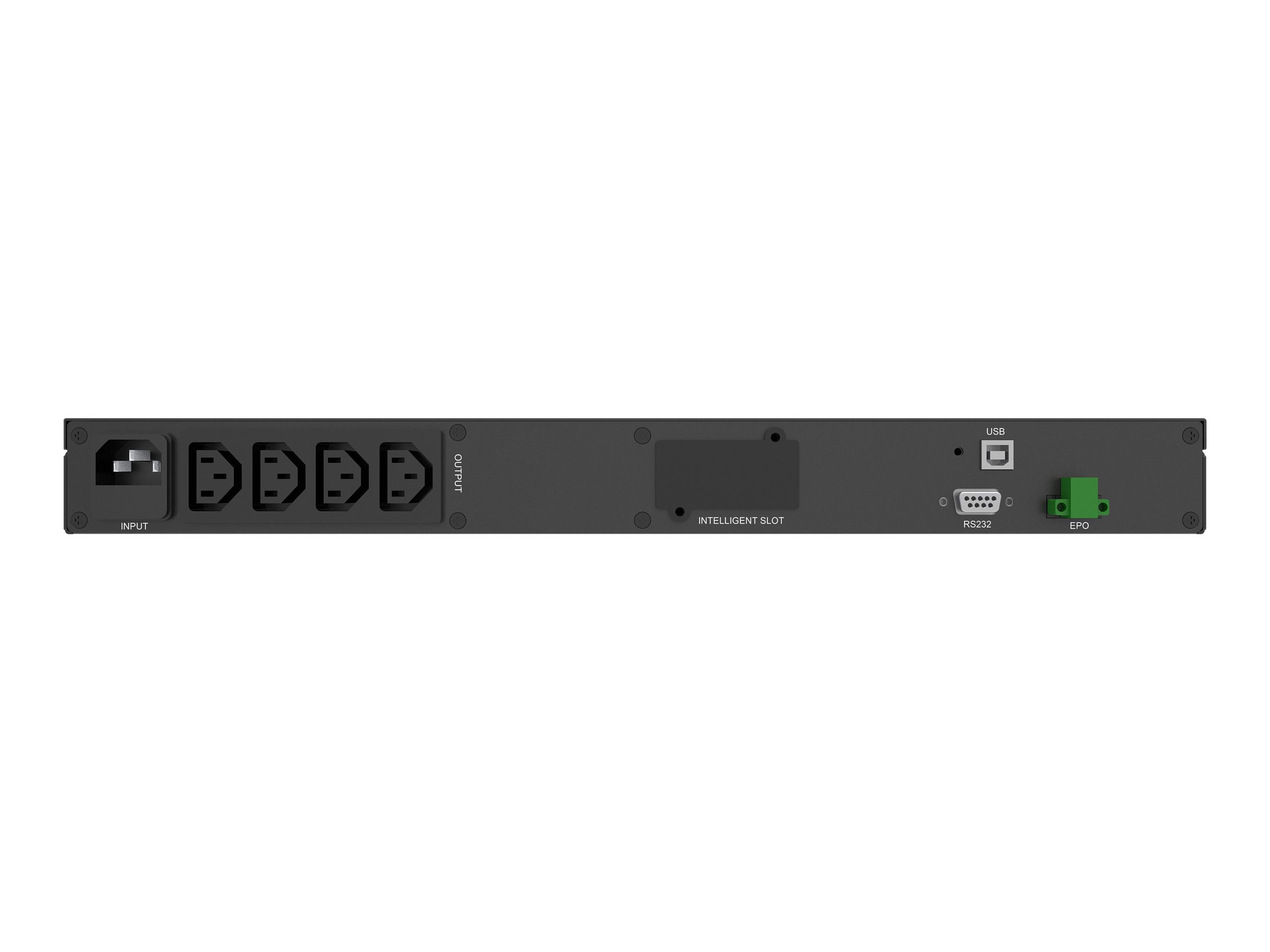 POWERWALKER VI 750 R1U 750VA / 450W Line-Interactive USV 1HE Rack AVR LCD Reine Sinuswelle SNMP Slot
