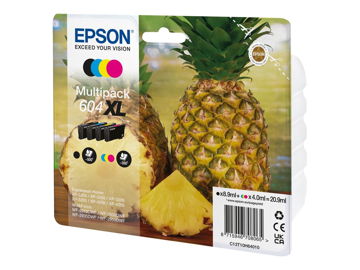 EPSON 604XL/T10H64  schwarz, cyan, magenta, gelb Druckerpatronen, 4er-Set