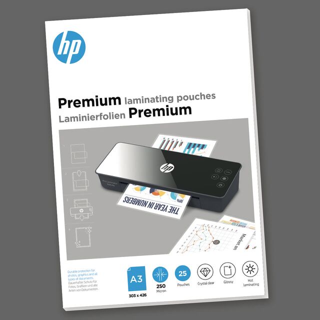 HP Premium Laminierfolien glänzend für A3 250 micron, 25 St