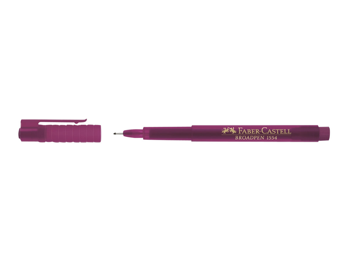 FABER-CASTELL Broadpen Document 1554 Fineliner pink 0,8 mm, 1 St. FABER-CASTELL Broadpen Document 1554 Fineliner pink 0,8 mm, 1 St.