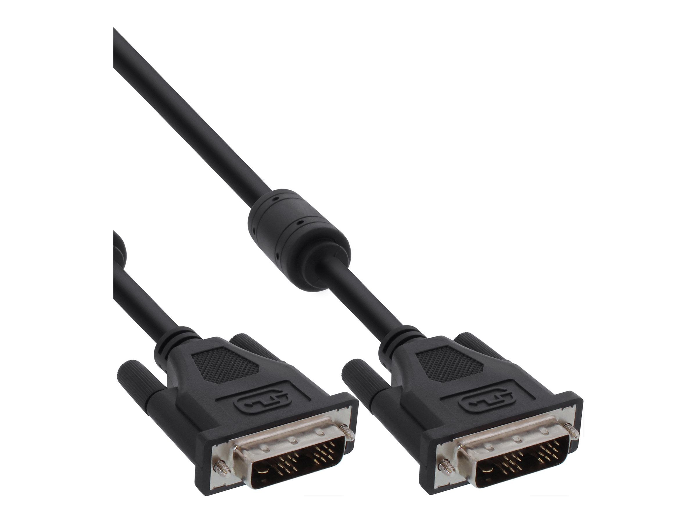INLINE DVI-D Kabel digital 24+1 Stecker / Stecker Dual Link 2 Ferrite 2m