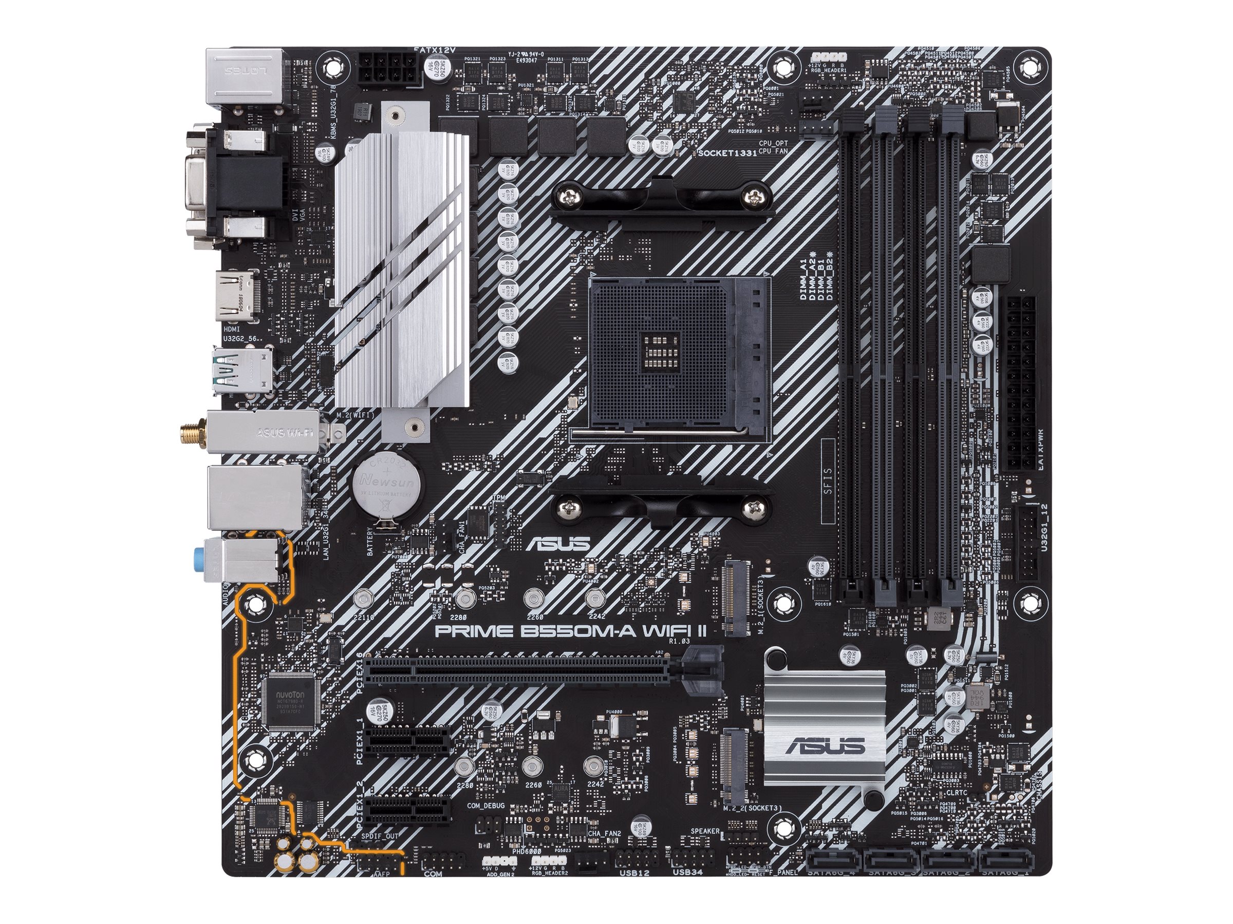 ASUS PRIME B550M-A WIFI II AM4 mATX MB 4xDDR4 2xM.2 4XSATA ASUS PRIME B550M-A WIFI II AM4 mATX MB 4xDDR4 2xM.2 4XSATA