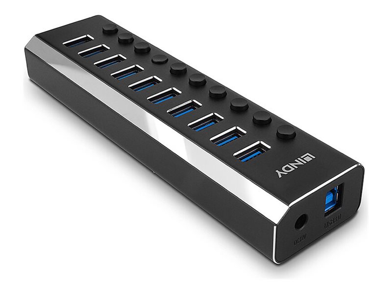 10 Port USB 3.0 Hub mit Ein-/Ausschaltern