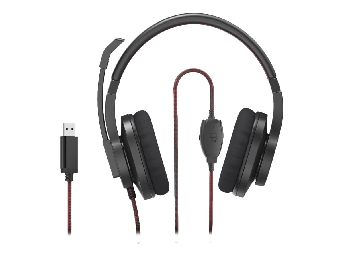 hama HS-USB400 V2 Headset schwarz hama HS-USB400 V2 Headset schwarz