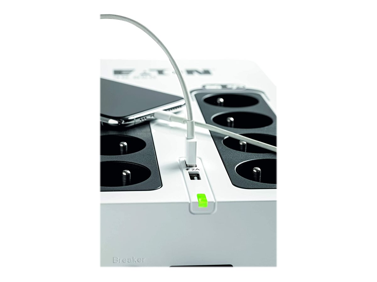 EATON 3S 700 DIN UPS with battery and surge protection