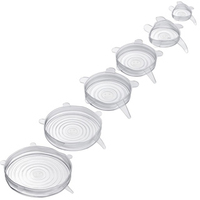 WESTMARK Frischhaltedeckel-Set Silikon Round transparent, 1 Set WESTMARK Frischhaltedeckel-Set Silikon Round transparent, 1 Set