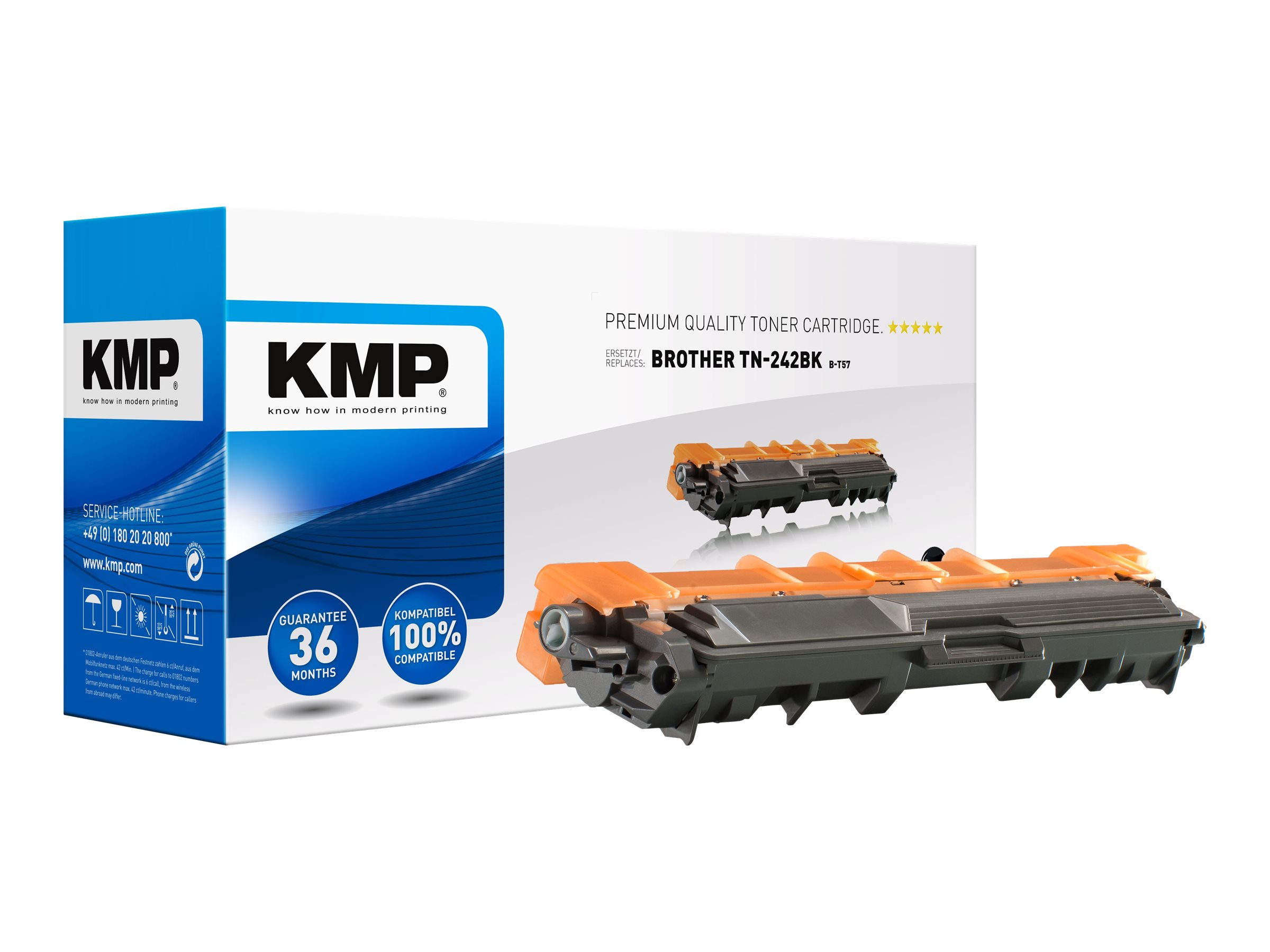 KMP B-T57 schwarz Toner kompatibel zu brother TN-242BK KMP B-T57 schwarz Toner kompatibel zu brother TN-242BK