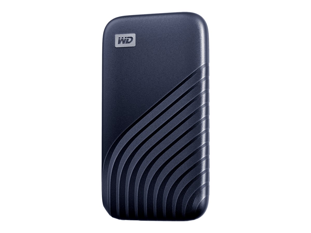 WD My Passport SSD 2TB Midnight Blue Cross Compatible USB 3.2 Gen-2 and USB-C 1050MB/s Read 1000MB/s Write PC & Mac Compatiable WD My Passport SSD 2TB Midnight Blue Cross Compatible USB 3.2 Gen-2 and USB-C 1050MB/s Read 1000MB/s Write PC & Mac Compatiable