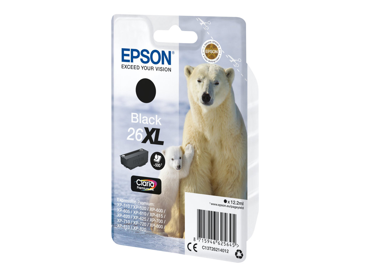 C13T26214012 EPSON XP Tinte black HC 500 C13T26214012 EPSON XP Tinte black HC 500