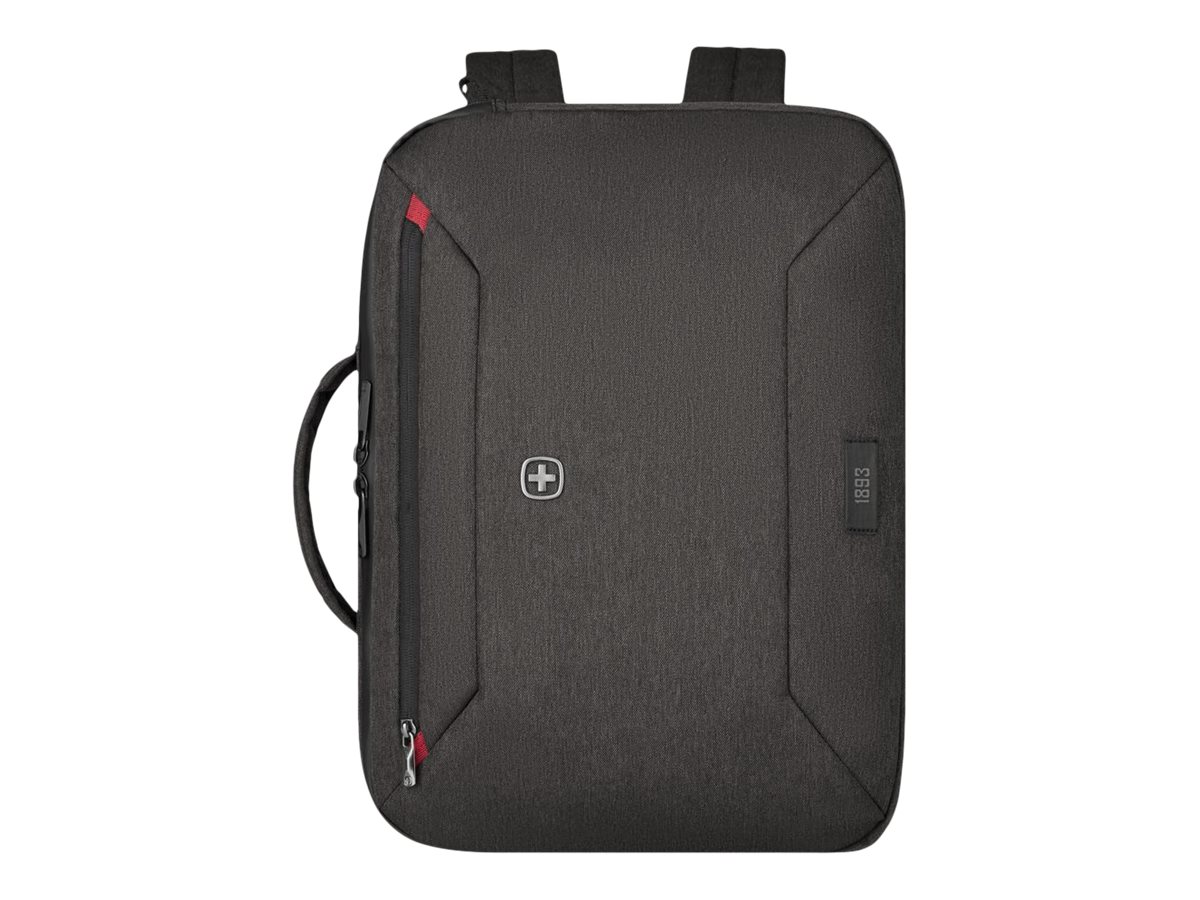 Wenger MX Commute 16-Zoll-Laptop-Tasche mit Rucksacktraegern - grau