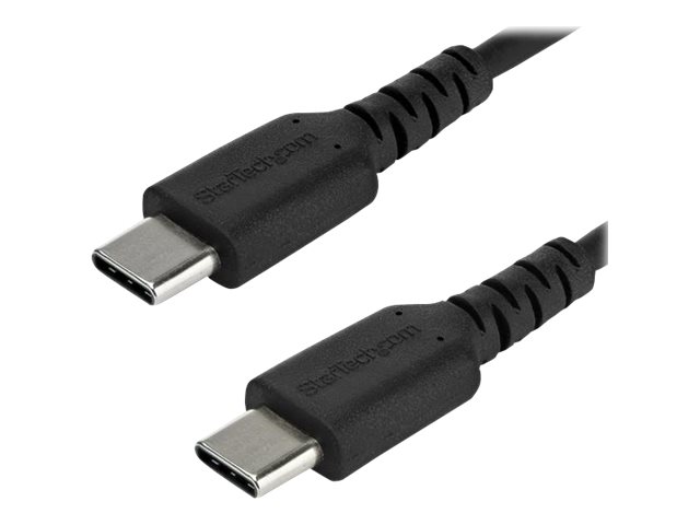 STARTECH.COM 1m 3ft USB-C Cable Durable USB 2.0 Type C Cord Data & Charging Male to Male Black