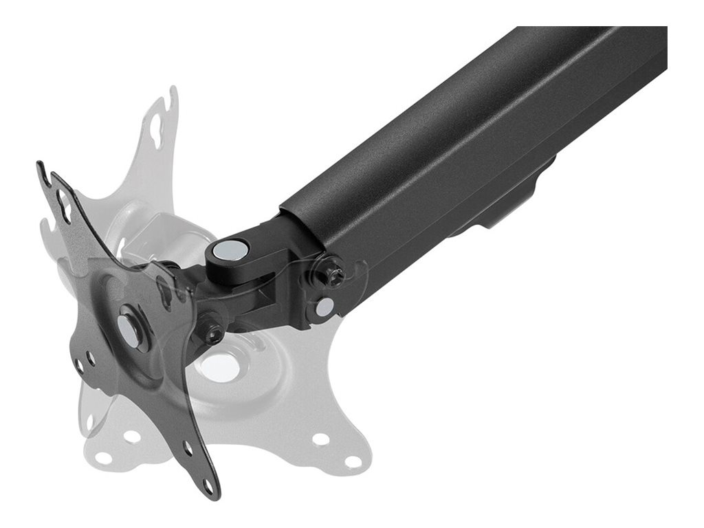 NEOMOUNTS Dual-DeskMount Tischlagerung bis 2x 27Zoll TFT 58,6cm max 2x7kg Durchführung/Klemme Gasfeder Volle Bewegung VES
