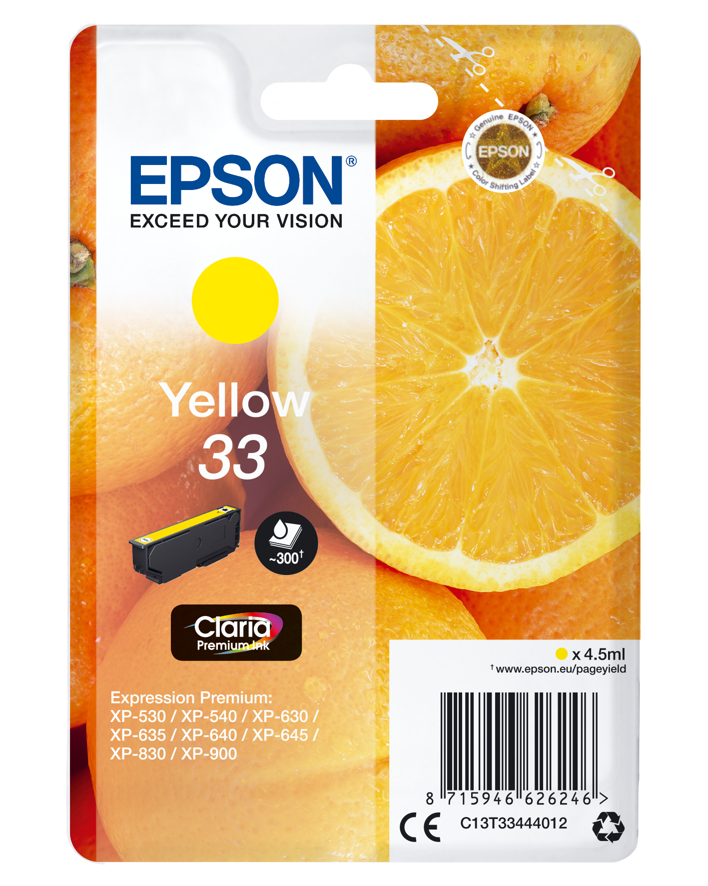 EPSON 33 T3344 gelb Druckerpatrone