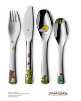 WMF 1294106040 Janosch Kinderbesteck Set 4-teilig