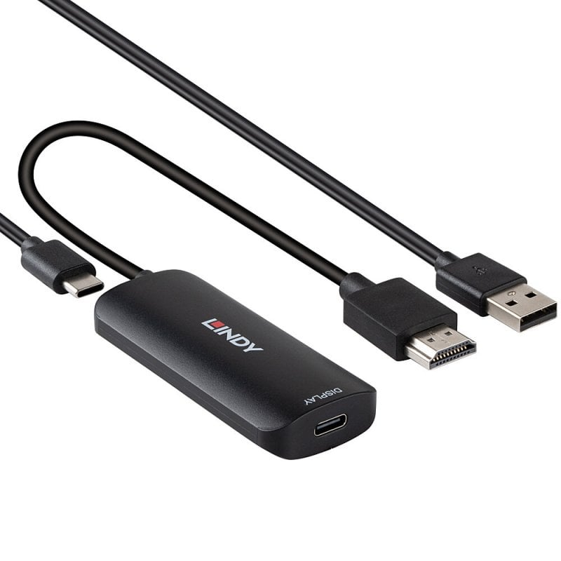 LINDY HDMI auf USB Typ C Konverter mit USB Power