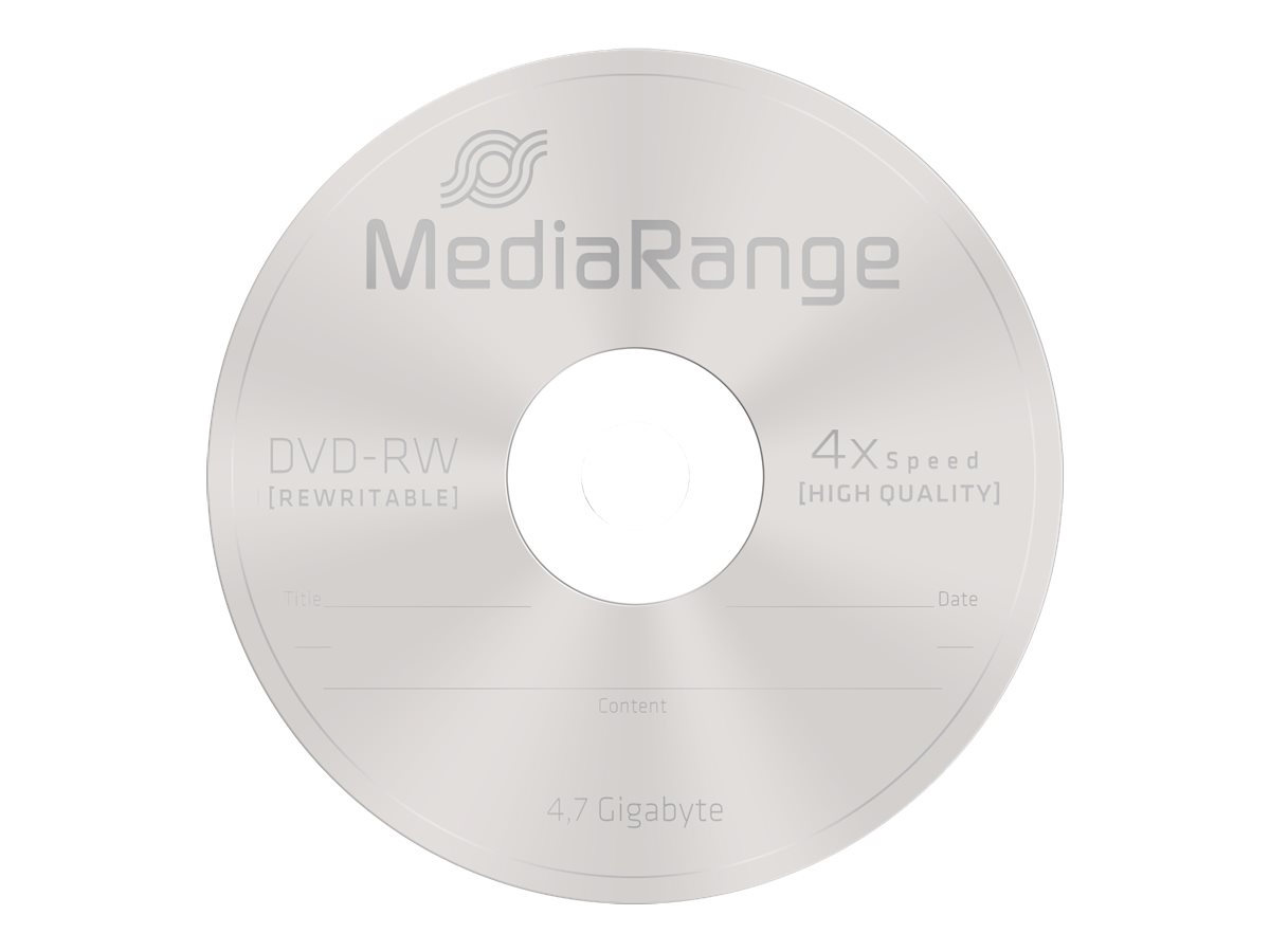 MediaRange DVD‑RW 4,7 GB 10 pcs