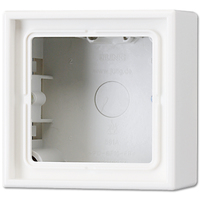 Jung AP-Kappe LS581ASW mit Rahmen 1fach Jung AP-Kappe LS581ASW mit Rahmen 1fach