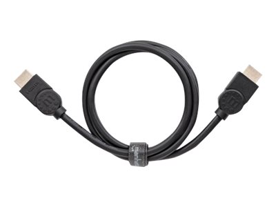 MANHATTAN Ultra High Speed HDMI-Kabel 8K60Hz HEC Dynamic HDR VRR QMS QFT ALLM eARC 3D HDMI-Stecker auf Stecker geschirmt 1m schwarz MANHATTAN Ultra High Speed HDMI-Kabel 8K60Hz HEC Dynamic HDR VRR QMS QFT ALLM eARC 3D HDMI-Stecker auf Stecker geschirmt 1m schwarz