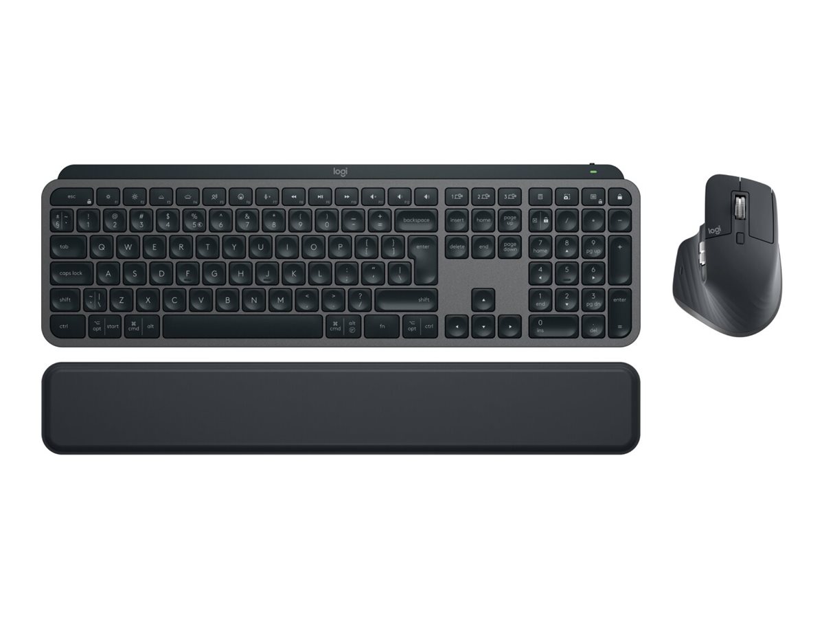 Logitech MX Keys S Combo Tastatur-Maus-Set kabellos schwarz Logitech MX Keys S Combo Tastatur-Maus-Set kabellos schwarz