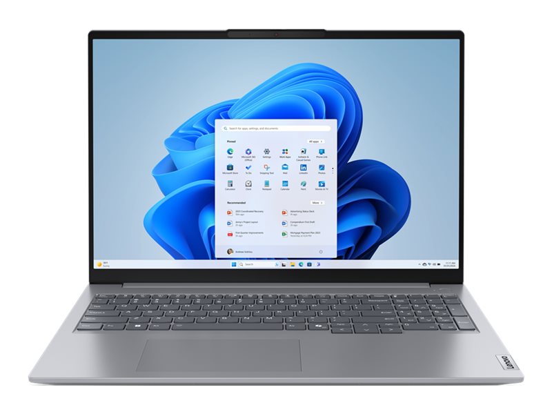 LENOVO ThinkBook 16 G7 AMD Ryzen 5 7535HS 40,64cm 16Zoll WUXGA 8GB 256GB SSD UMA W11P No WWAN Arctic Grey TopSeller
