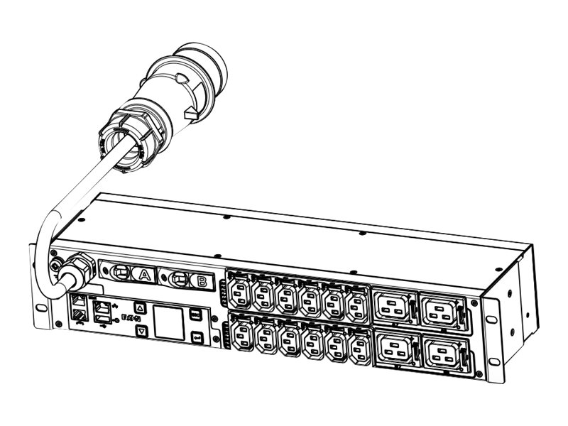 EATON ePDU Metered In IEC - 2U - 32A - In IEC60309 32A - Out C13: 12 C19: 4 EATON ePDU Metered In IEC - 2U - 32A - In IEC60309 32A - Out C13: 12 C19: 4