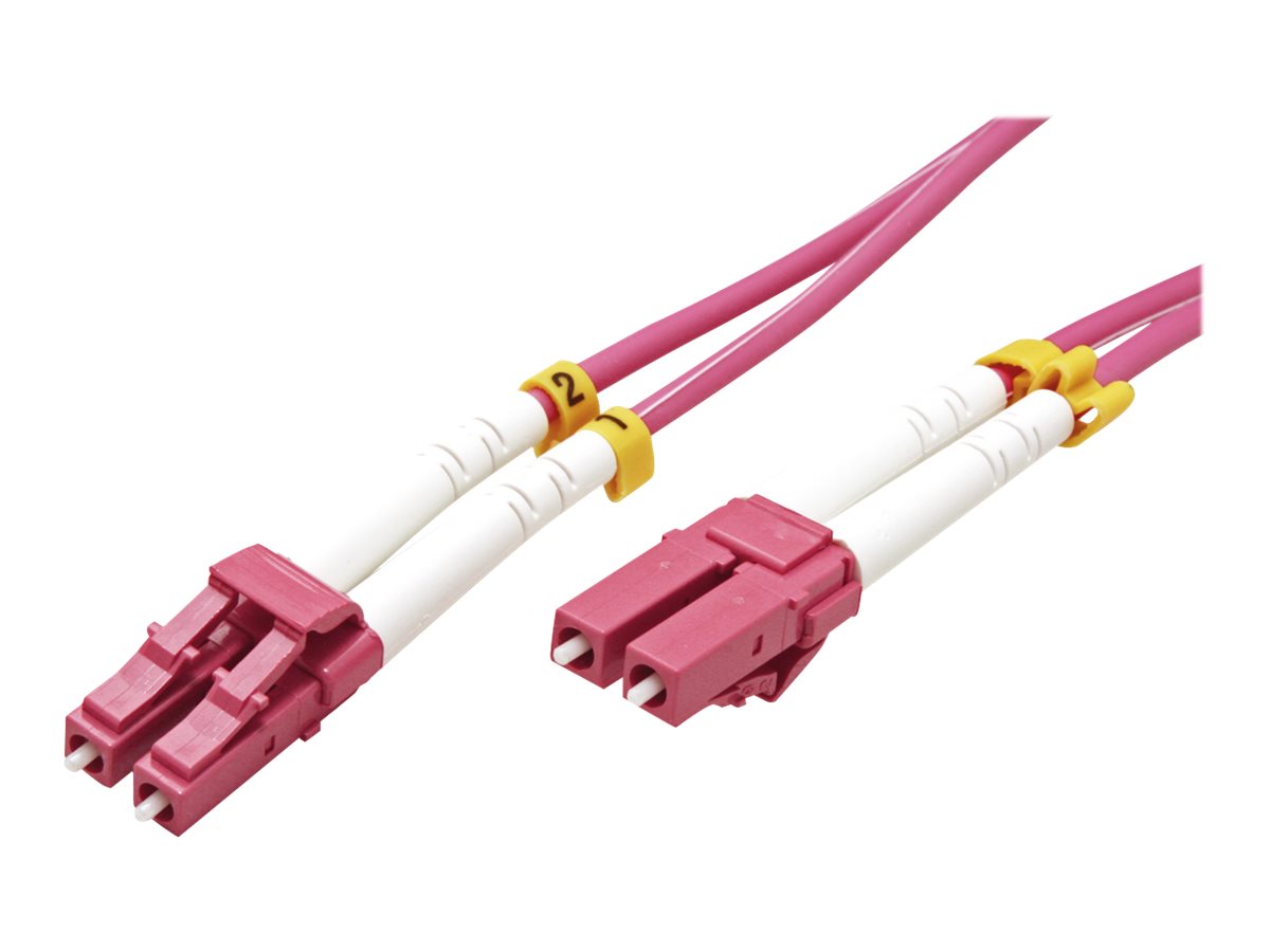 VALUE LWL-Kabel 50/125um OM4 LC/LC violett 2m