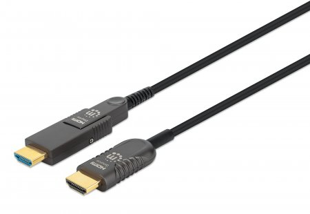 MANHATTAN Aktives HDMIGlasfaserkabel mit abnehmbarem Stecker 4K60Hz UHD HDMIStecker auf MicroHDMIHDMIStecker 50m HEC ARC