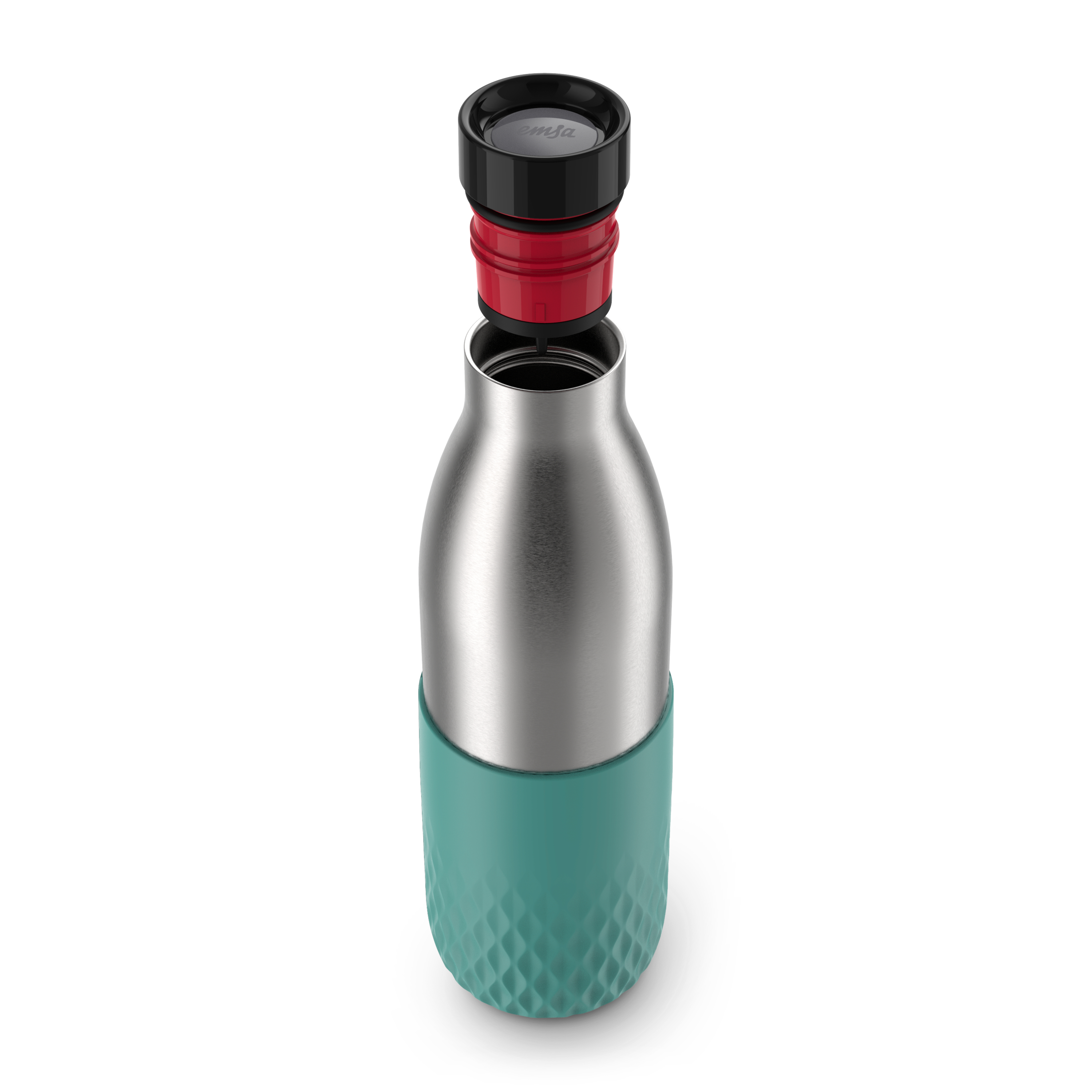 emsa IsolierTrinkflasche Bludrop Sleeve gruen 700,0 ml, 1 St