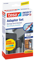 tesa Klemmscharnier fÃ¼r Fliegengitter Insect Stop Alu Comfort Adapter Set anthrazit
