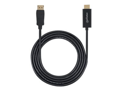 MANHATTAN 1080p60Hz DisplayPort auf HDMI-Kabel DisplayPort-Stecker auf HDMI-Stecker 1 m schwarz