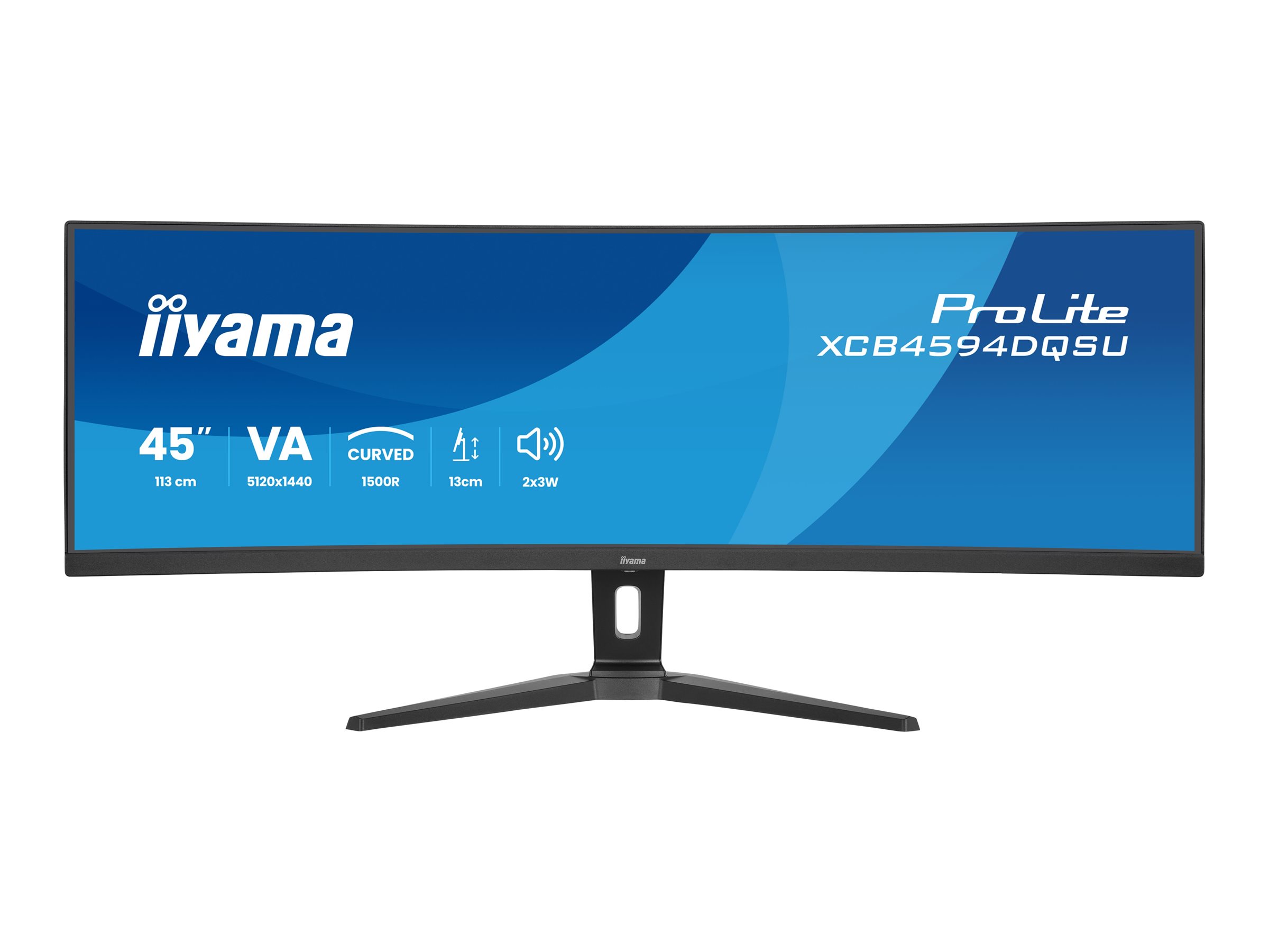 Iiyama ProLite XCB4594DQSU-B1 gebogen 32:9 2xHDMI+DP+2xUSB-C