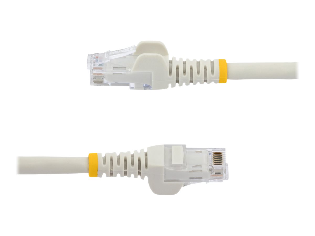 STARTECHCOM 1m Cat6 UTP RJ45 Gigabit Patchkabel Snagless Cat 6 Netzwerkkabel mit Schutzmanschette Cat6 PatchKabel Weiss