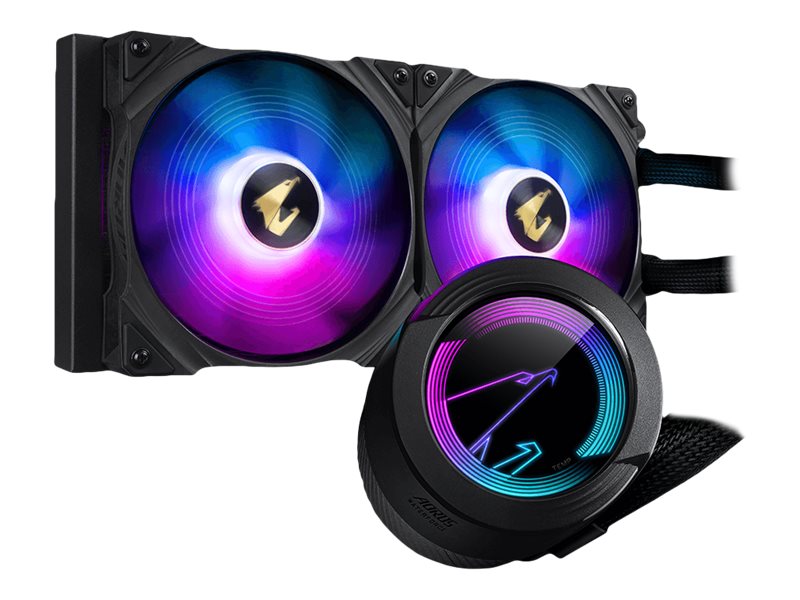 AORUS WATERFORCE 280LIQUID CPU COOLER with ARGB display