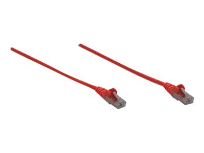 INTELLINET Netzwerkkabel Cat6 U/UTP 1m rot CCA RJ-45 Stecker / RJ-45 Stecker vergoldete Kontakte
