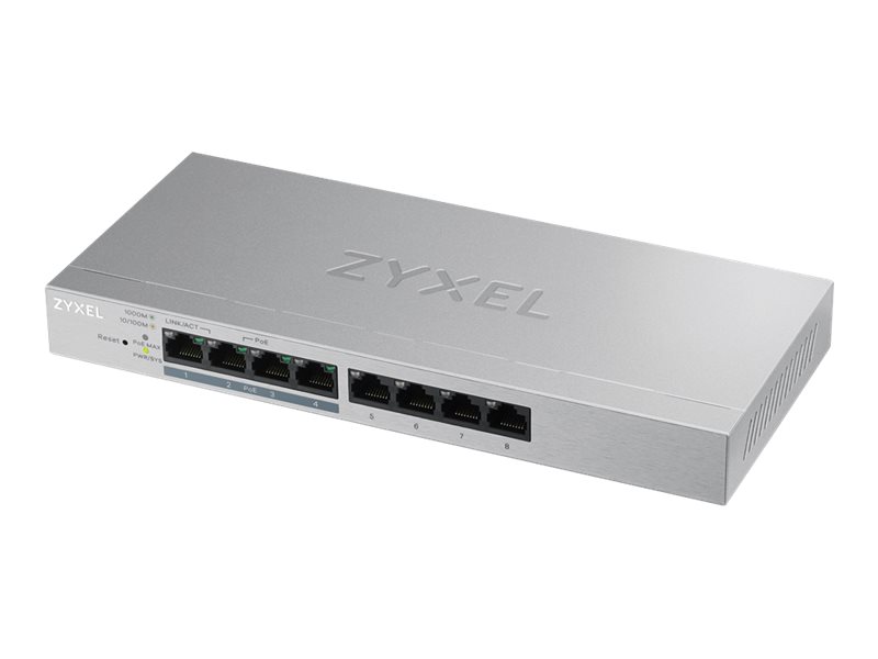 ZYXEL GS1200-8HP V2 8 Port Gigabit PoE+ Web/Smart Managed Switch 4x PoE+ 60 Watt LACP IGMP VLAN ZYXEL GS1200-8HP V2 8 Port Gigabit PoE+ Web/Smart Managed Switch 4x PoE+ 60 Watt LACP IGMP VLAN