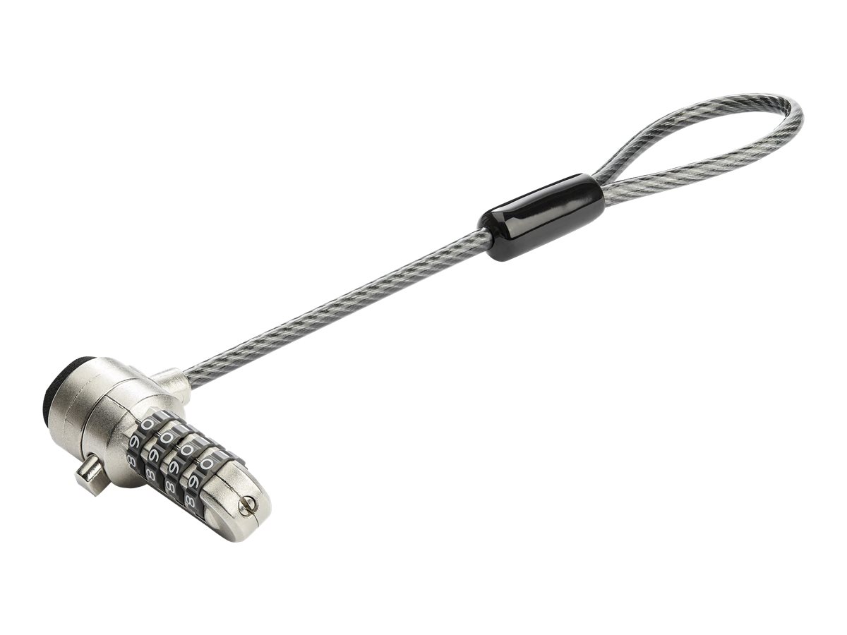 STARTECH.COM Laptop Cable Lock Expansion Loop - 6inch / 2.5cm Branch Cable with?K-Slot Combination Lock - Computer Security Cable