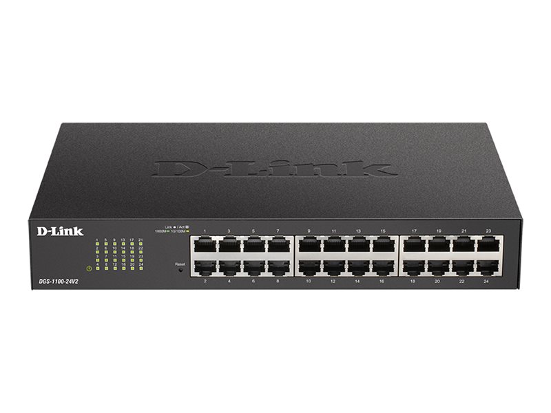 D-LINK DGS-1100-24V2/E 24-Port Layer2 Smart Gigabit Switch 24x 10/100/1000 ohne Luefter D-LINK DGS-1100-24V2/E 24-Port Layer2 Smart Gigabit Switch 24x 10/100/1000 ohne Luefter