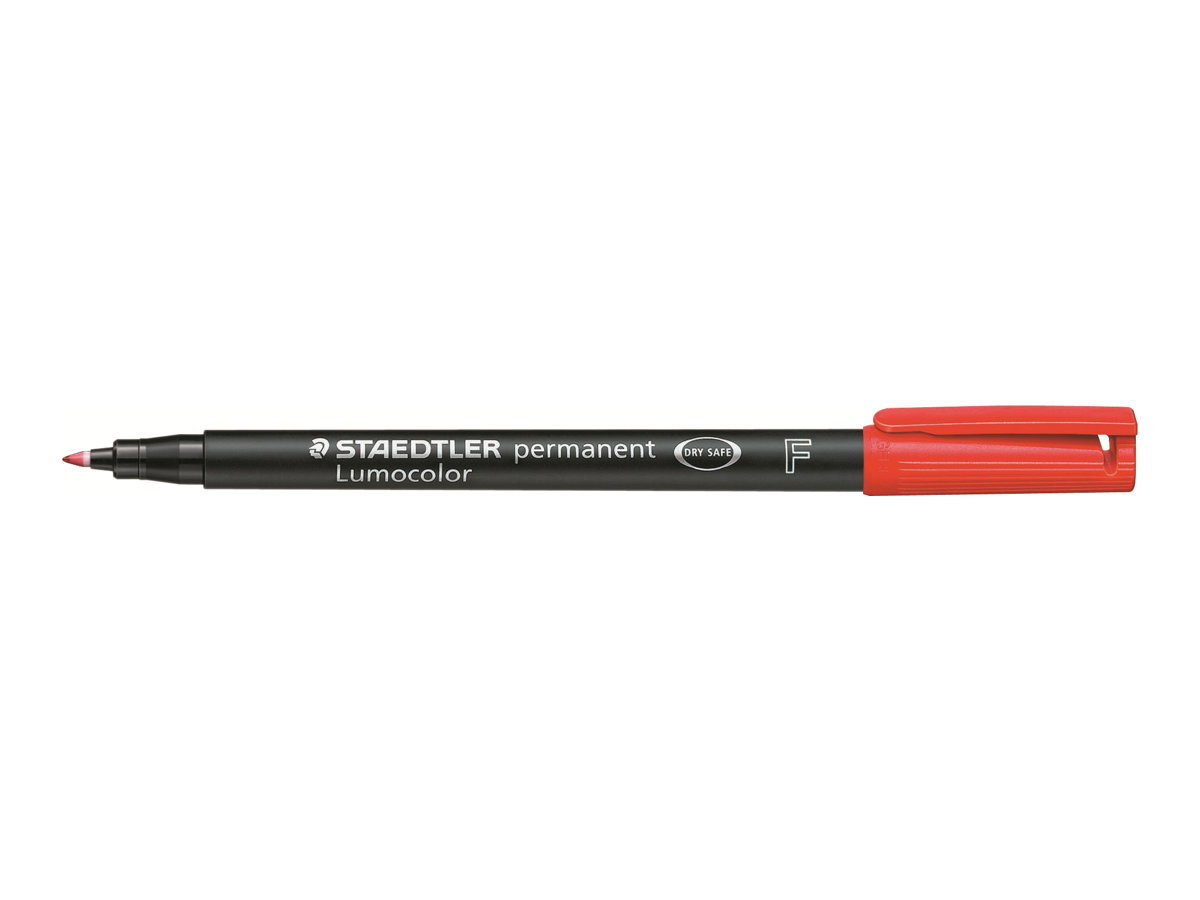 10 STAEDTLER Lumocolor Folienstifte rot 0,6 mm permanent 10 STAEDTLER Lumocolor Folienstifte rot 0,6 mm permanent