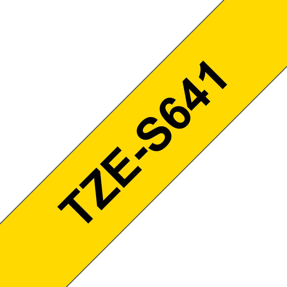 TZES641 BROTHER PT Schriftband 18mm gelb